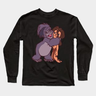 Tarzan and Terk Hugs Long Sleeve T-Shirt